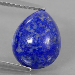 Lapislazzuli naturale blu da 3,51 ct, taglio a pera, opaco