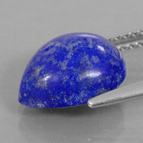 Lapislazzuli naturale blu da 3,51 ct, taglio a pera, opaco