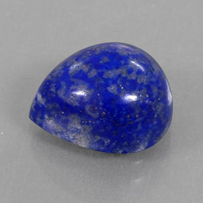 Lapislazzuli naturale blu da 4,74 ct, taglio a pera, opaco
