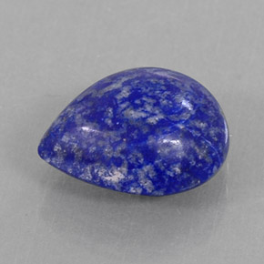 Lapislazzuli naturale blu da 3,72 ct, taglio a pera, opaco