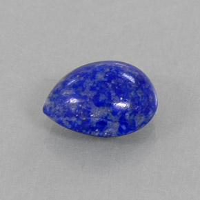 Lapislazzuli naturale blu da 1,70 ct, taglio a pera, opaco