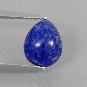 Lapislazzuli naturale blu da 1,70 ct, taglio a pera, opaco
