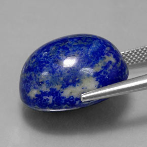 Lapislazzuli naturale blu da 25,84 ct, taglio ovale, opaco
