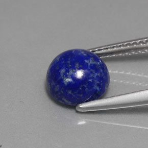 Lapislazzuli naturale blu da 2,66 ct, taglio rotondo, opaco