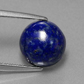 Lapislazzuli naturale blu da 2,73 ct, taglio rotondo, opaco