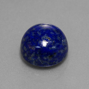 Lapislazzuli naturale blu da 2,73 ct, taglio rotondo, opaco