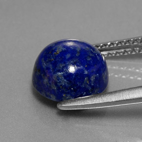 Lapislazzuli naturale blu da 2,73 ct, taglio rotondo, opaco