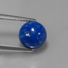 Lapislazzuli naturale blu da 3,61 ct, taglio rotondo, opaco