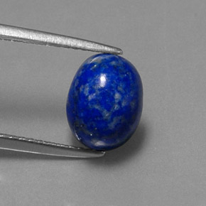 Lapislazzuli naturale blu da 2,91 ct, taglio ovale, opaco
