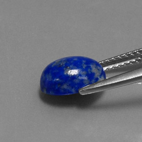 Lapislazzuli naturale blu da 2,30 ct, taglio ovale, opaco