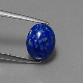 Lapislazzuli naturale blu da 2,17 ct, taglio ovale, opaco