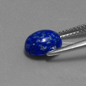 Lapislazzuli naturale blu da 2,17 ct, taglio ovale, opaco