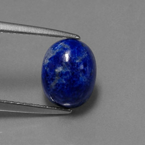 Lapislazzuli naturale blu da 2,82 ct, taglio ovale, opaco