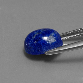 Lapislazzuli naturale blu da 2,82 ct, taglio ovale, opaco