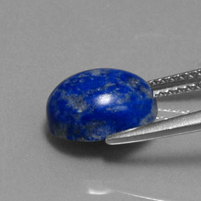 Lapislazzuli naturale blu da 3,70 ct, taglio ovale, opaco