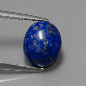 Lapislazzuli naturale blu da 3,46 ct, taglio ovale, opaco