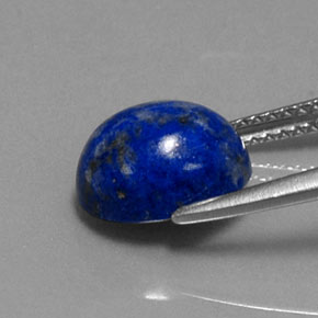 Lapislazzuli naturale blu da 3,46 ct, taglio ovale, opaco
