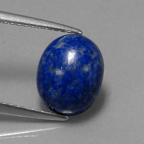 Lapislazzuli naturale blu da 3,22 ct, taglio ovale, opaco