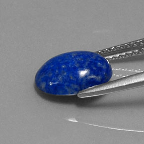 Lapislazzuli naturale blu da 2,15 ct, taglio ovale, opaco