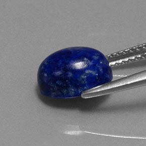 Lapislazzuli naturale blu da 2,89 ct, taglio ovale, opaco