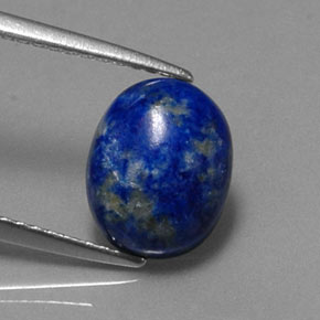 Lapislazzuli naturale blu da 2,92 ct, taglio ovale, opaco