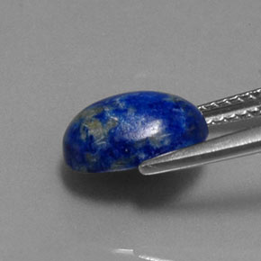 Lapislazzuli naturale blu da 2,92 ct, taglio ovale, opaco
