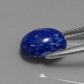 Lapislazzuli naturale blu da 3,23 ct, taglio ovale, opaco