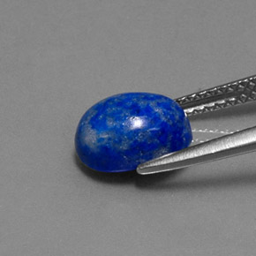Lapislazzuli naturale blu da 2,50 ct, taglio ovale, opaco