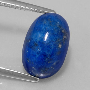 Lapislazzuli naturale blu da 5,85 ct, taglio ovale, opaco
