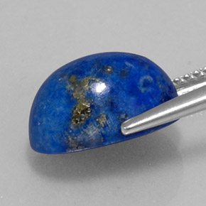 Lapislazzuli naturale blu da 5,85 ct, taglio ovale, opaco