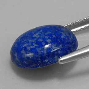 Lapislazzuli naturale blu da 5,86 ct, taglio ovale, opaco