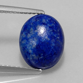 Lapislazzuli naturale blu da 4,01 ct, taglio ovale, opaco