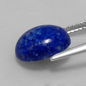 Lapislazzuli naturale blu da 4,01 ct, taglio ovale, opaco