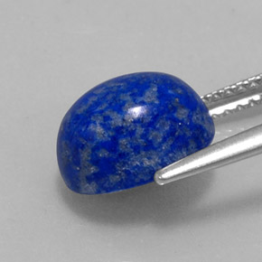 Lapislazzuli naturale blu da 4,08 ct, taglio ovale, opaco