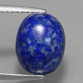 Lapislazzuli naturale blu da 4,42 ct, taglio ovale, opaco