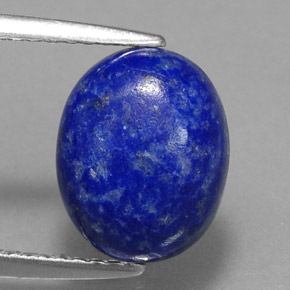 Lapislazzuli naturale blu da 3,13 ct, taglio ovale, opaco