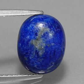 Lapislazzuli naturale blu da 3,07 ct, taglio ovale, opaco