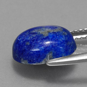 Lapislazzuli naturale blu da 3,07 ct, taglio ovale, opaco