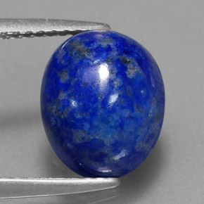 Lapislazzuli naturale blu da 4,27 ct, taglio ovale, opaco