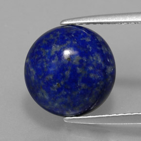 Lapislazzuli naturale blu da 5,82 ct, taglio rotondo, opaco