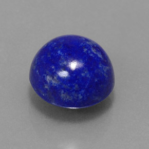 Lapislazzuli naturale blu da 3,59 ct, taglio rotondo, opaco