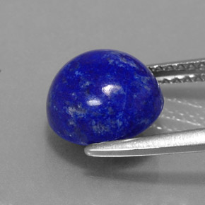 Lapislazzuli naturale blu da 3,59 ct, taglio rotondo, opaco