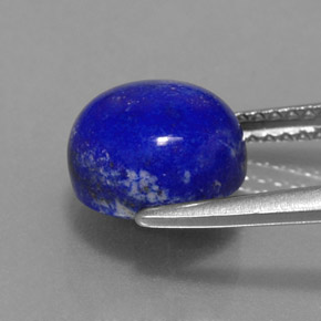 Lapislazzuli naturale blu da 3,53 ct, taglio rotondo, opaco