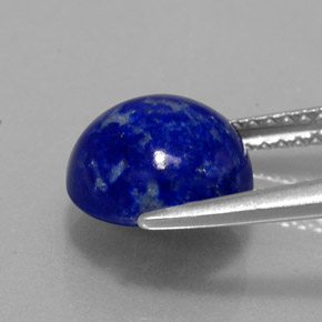Lapislazzuli naturale blu da 3,48 ct, taglio rotondo, opaco