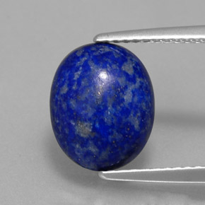 Lapislazzuli naturale blu da 3,12 ct, taglio ovale, opaco