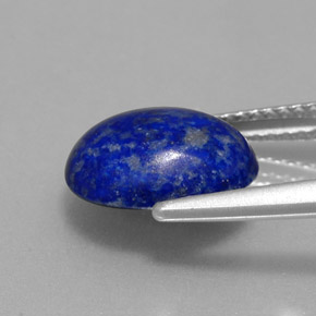 Lapislazzuli naturale blu da 3,12 ct, taglio ovale, opaco