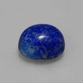 Lapislazzuli naturale blu da 3,87 ct, taglio ovale, opaco