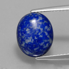 Lapislazzuli naturale blu da 3,97 ct, taglio ovale, opaco