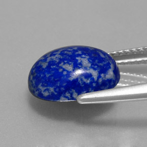 Lapislazzuli naturale blu da 3,97 ct, taglio ovale, opaco