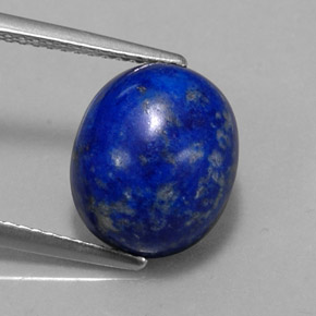 Lapislazzuli naturale blu da 6,59 ct, taglio ovale, opaco